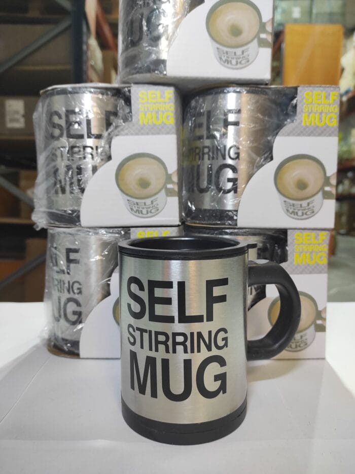 Taza autoagitable de acero inoxidable