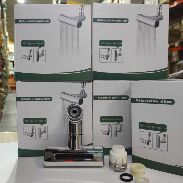 Grifo giratorio con cascada para extensión 4en1