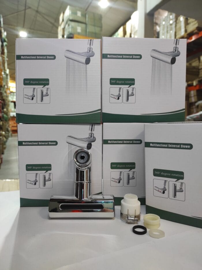 Grifo giratorio con cascada para extensión 4en1