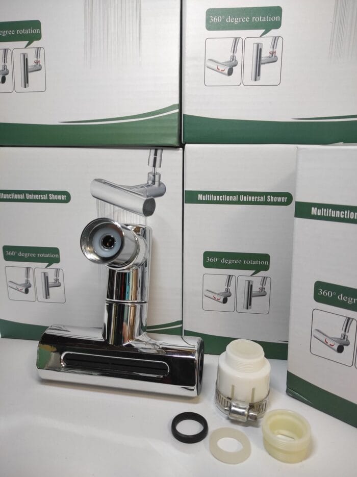 Grifo giratorio con cascada para extensión 4en1