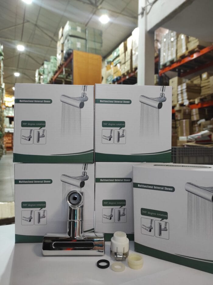 Grifo giratorio con cascada para extensión 4en1