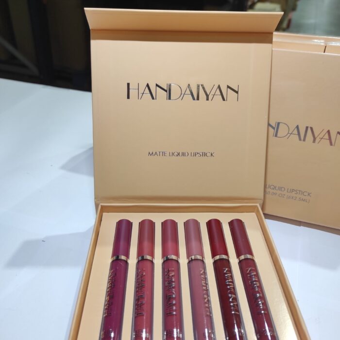 Set de 6 pintalabios color mate