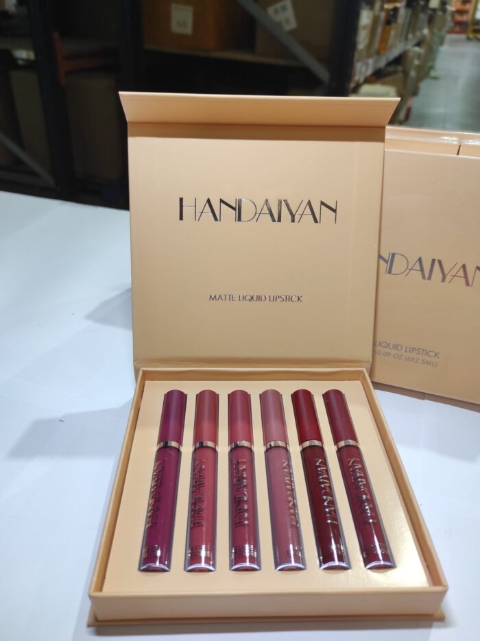 Set de 6 pintalabios color mate