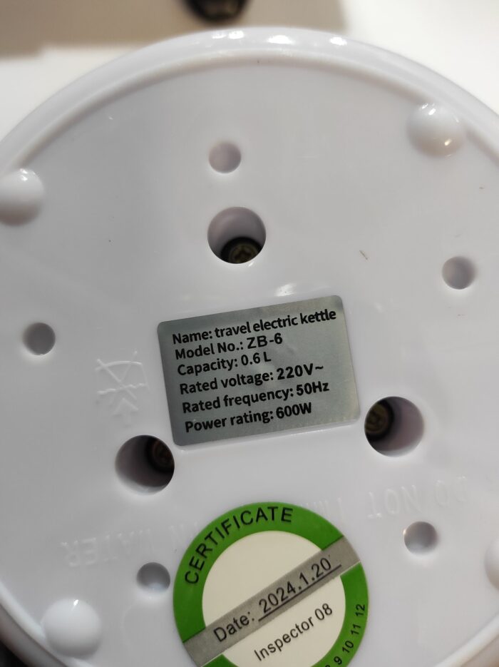 Hervidor de Agua Portátil 600ML