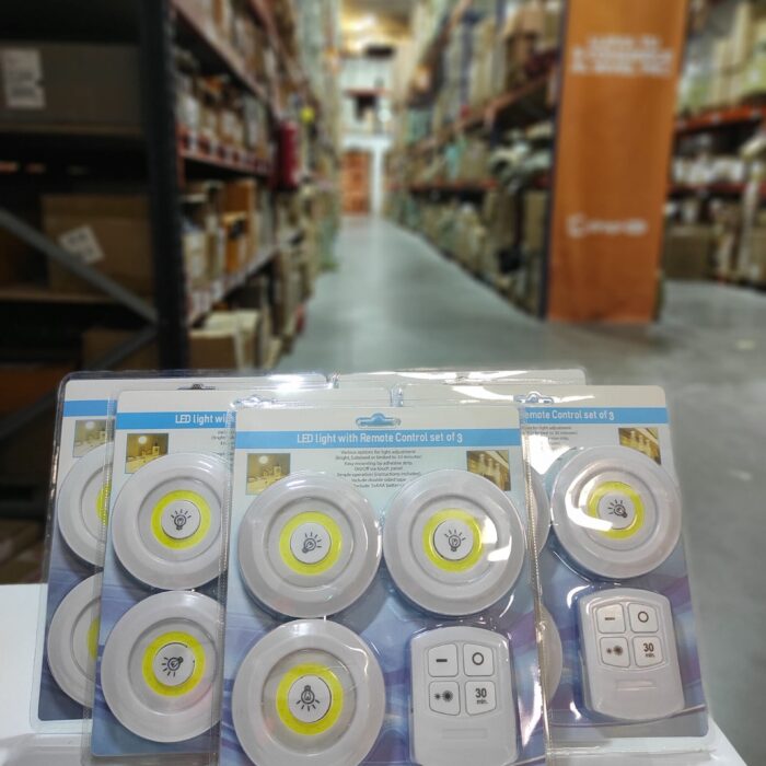 Luces LED inalámbricas x3 con mando