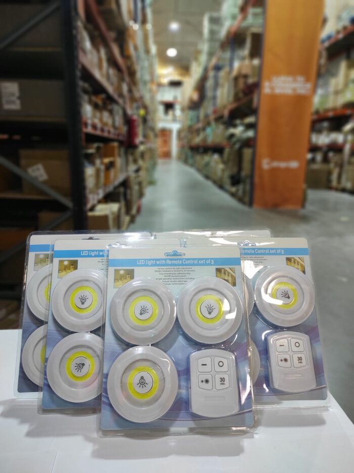 Luces LED inalámbricas x3 con mando