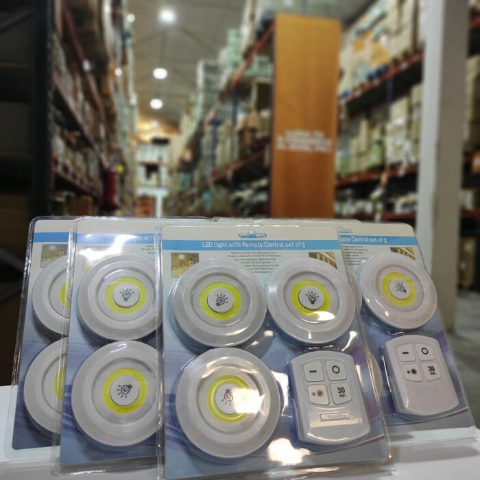Luces LED inalámbricas x3 con mando