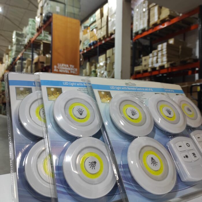 Luces LED inalámbricas x3 con mando
