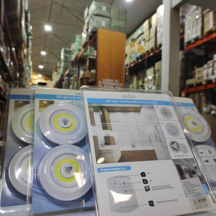 Luces LED inalámbricas x3 con mando