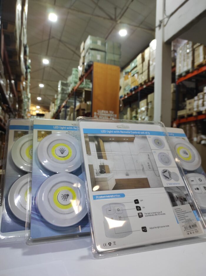 Luces LED inalámbricas x3 con mando