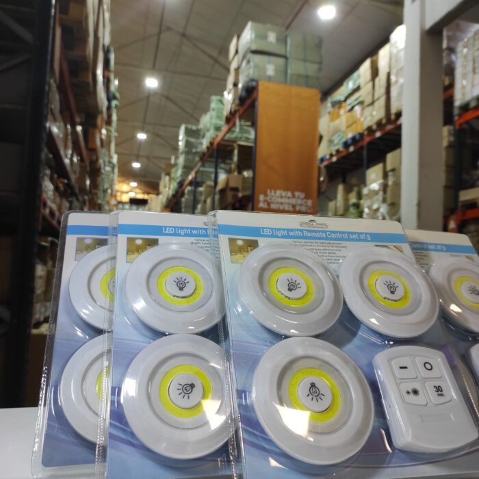 Luces LED inalámbricas x3 con mando