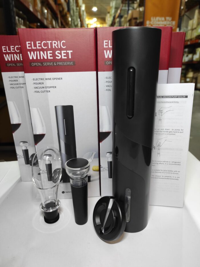 Sacacorchos eléctrico 4 en 1