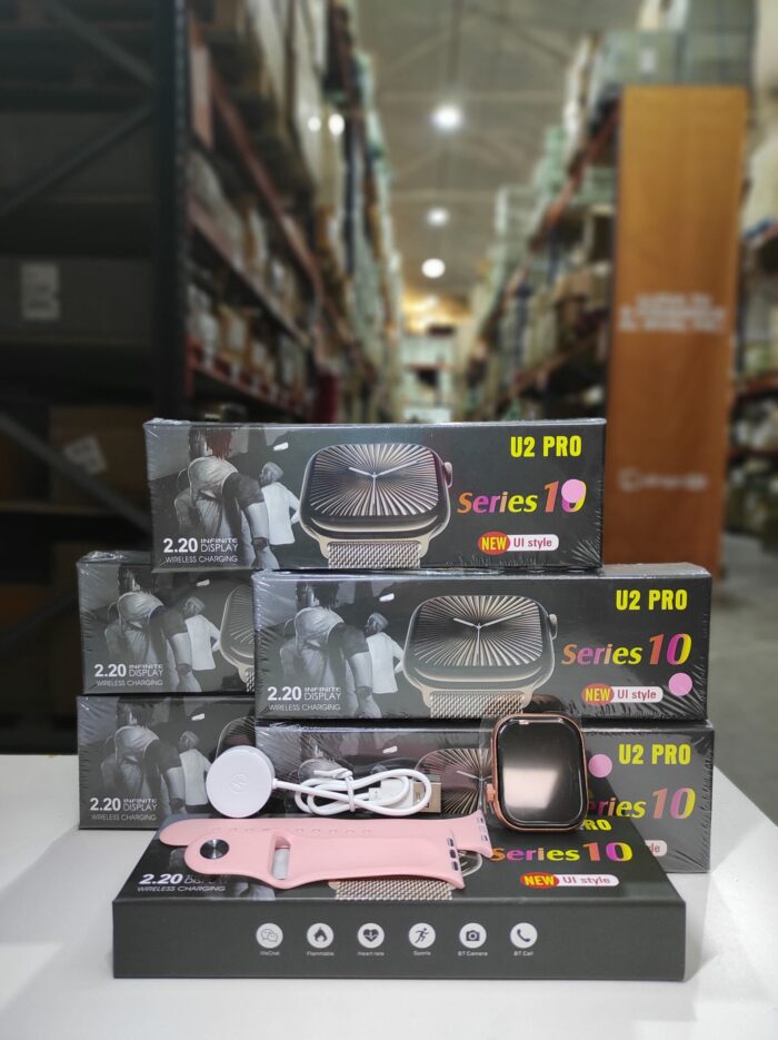 Smartwatch serie 10 con pantalla 2.2 pulgadas rosa