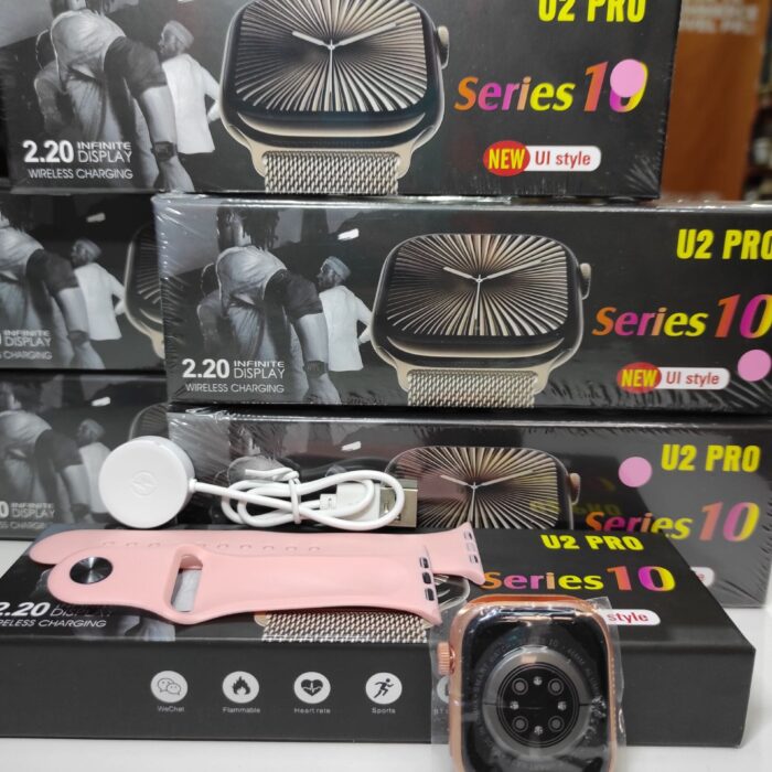 Smartwatch serie 10 con pantalla 2.2 pulgadas rosa