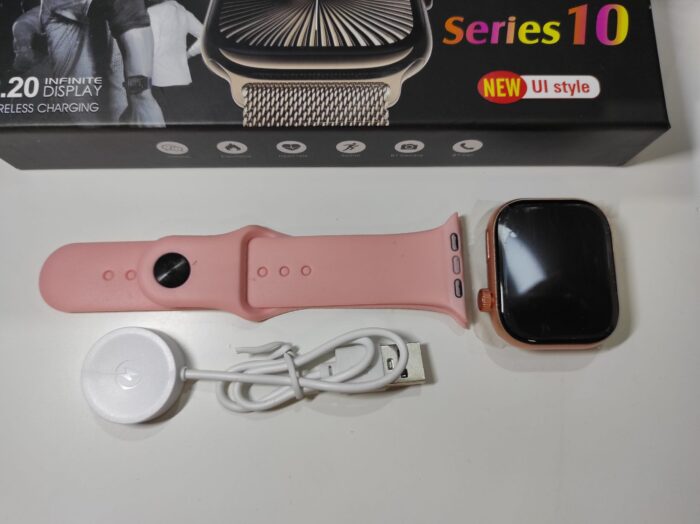 Smartwatch serie 10 con pantalla 2.2 pulgadas rosa