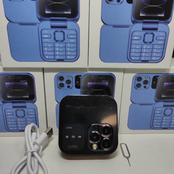 Teléfono plegable con doble pantalla  i16 Pro negro