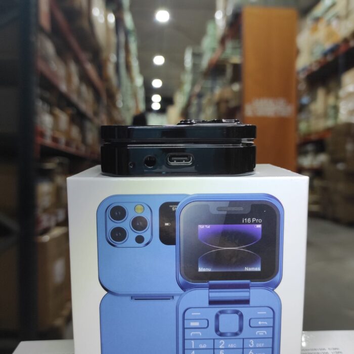 Teléfono plegable con doble pantalla  i16 Pro negro