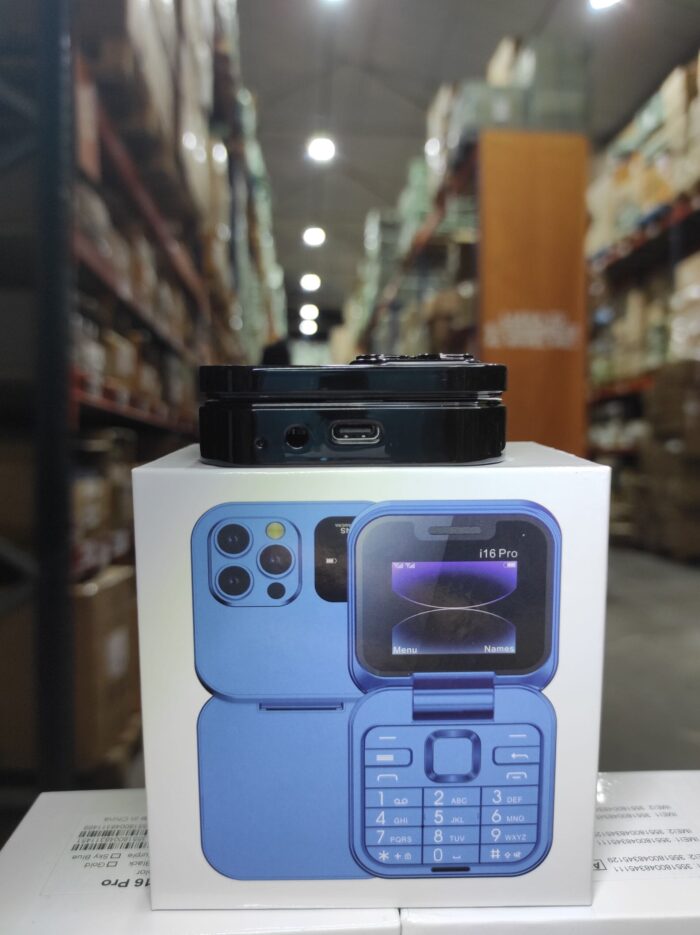 Teléfono plegable con doble pantalla  i16 Pro negro