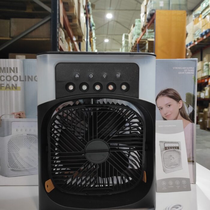 Ventilador humidificador de nebulización negro