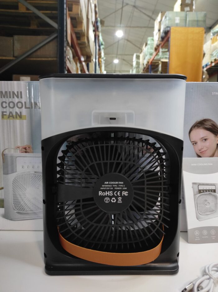 Ventilador humidificador de nebulización negro
