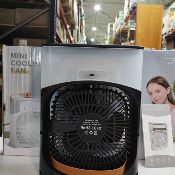 Ventilador humidificador de nebulización negro