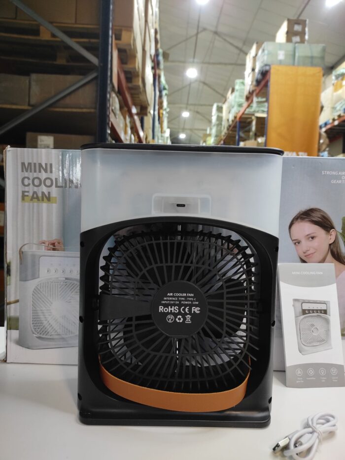Ventilador humidificador de nebulización negro