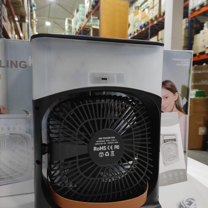 Ventilador humidificador de nebulización negro