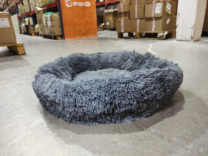 Cama Perro Grande Gris Oscuro 90 cm