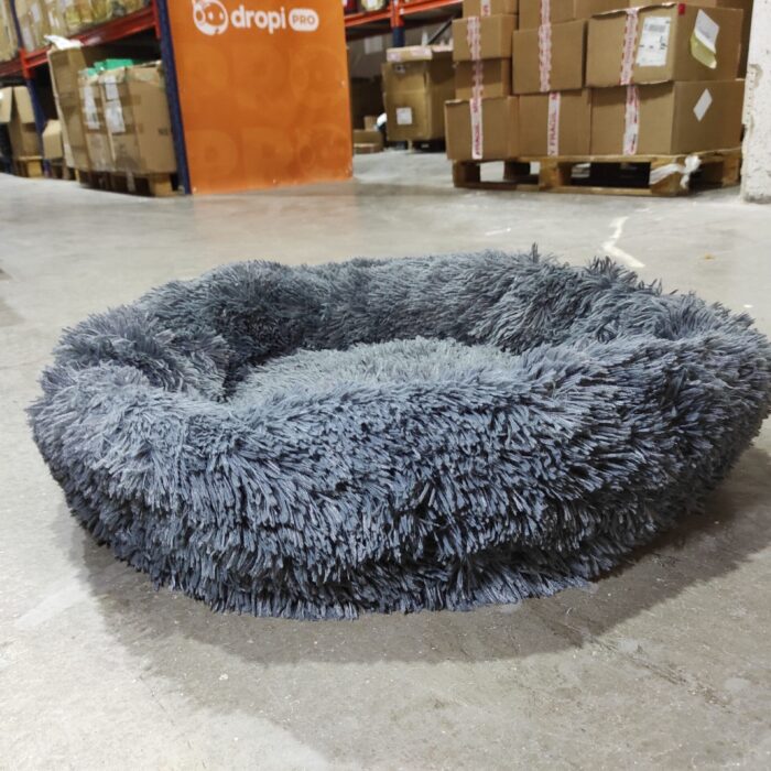 Cama Perro Grande Gris Oscuro 90 cm