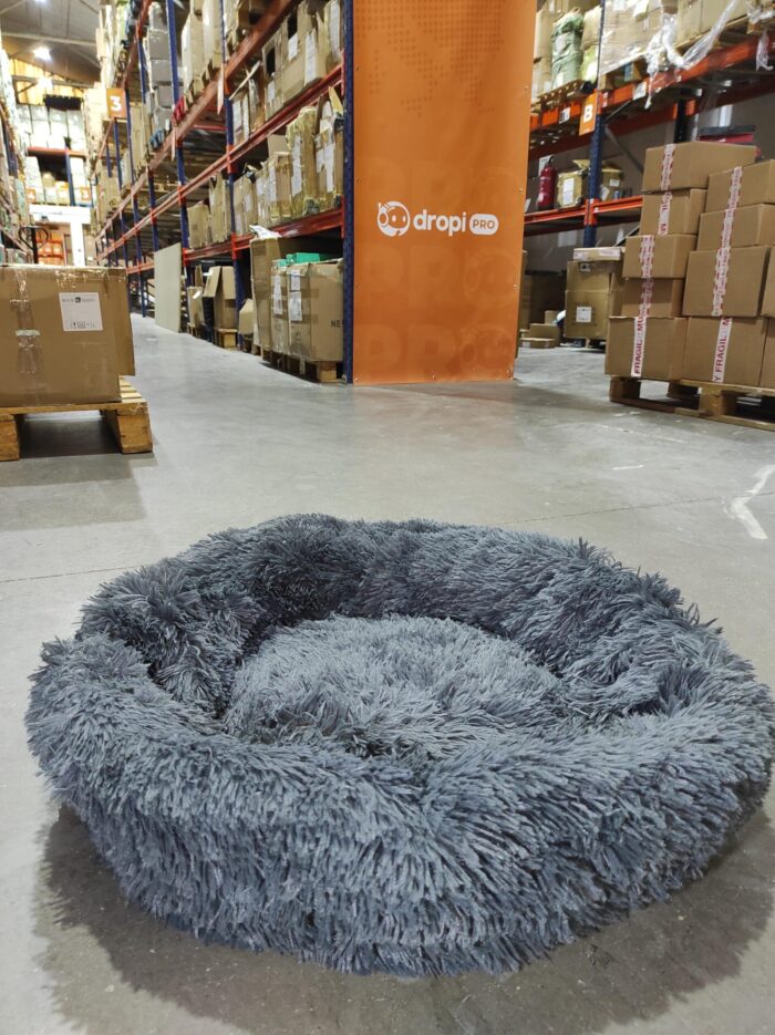 Cama Perro Grande Gris Oscuro 90 cm