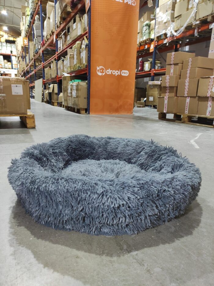 Cama Perro Grande Gris Oscuro 90 cm