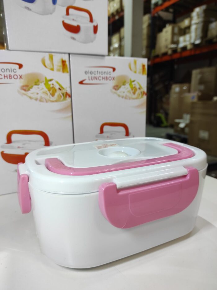 Fiambrera Electrica 40w rosa enchufe de coche