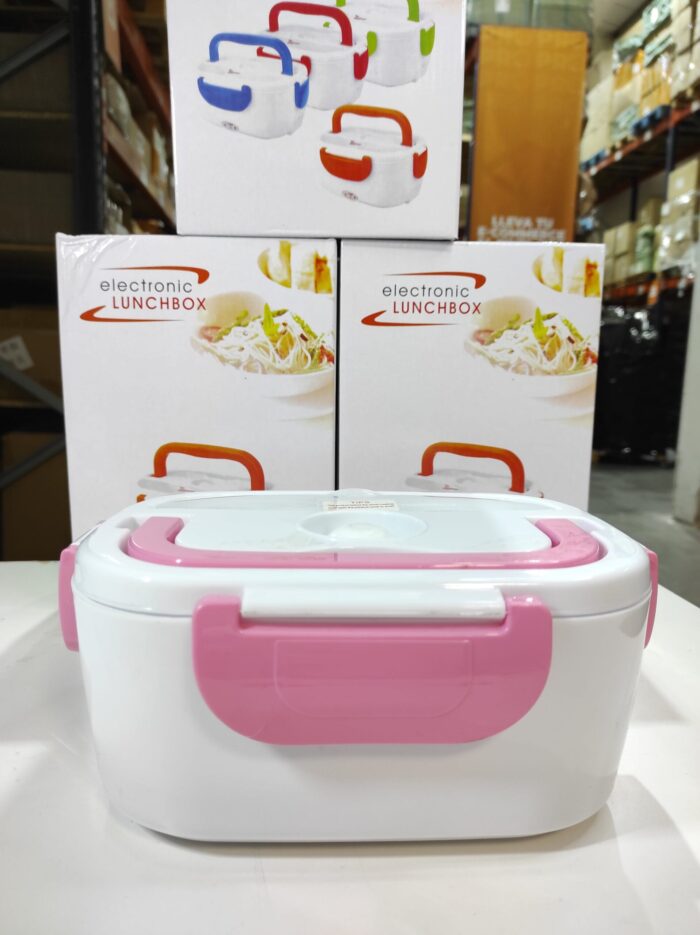 Fiambrera Electrica 40w rosa enchufe de coche