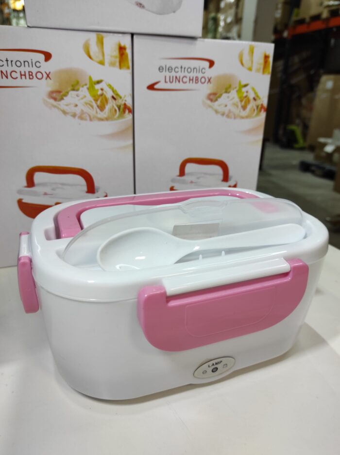 Fiambrera Electrica 40w rosa enchufe de coche