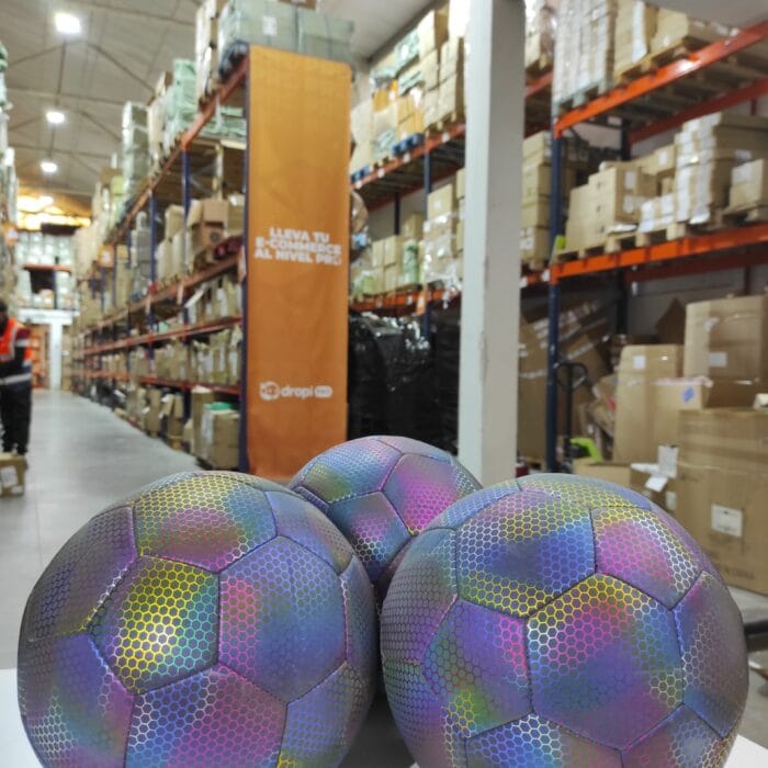 Balón de fútbol holográfico luminoso
