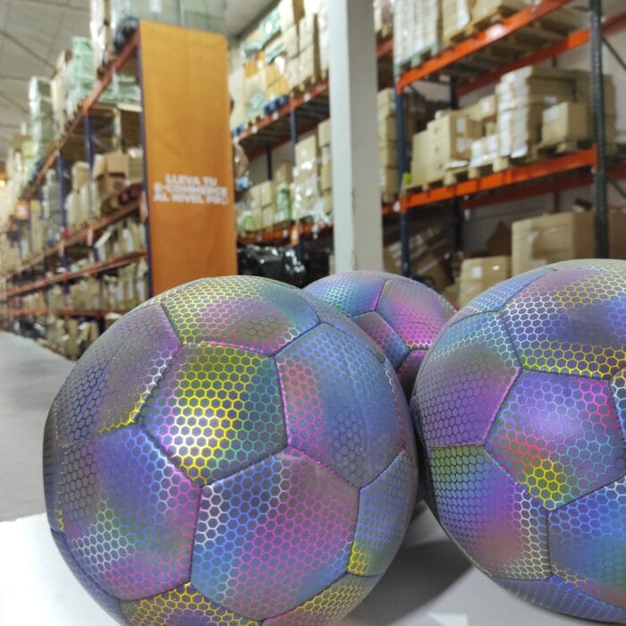 Balón de fútbol holográfico luminoso