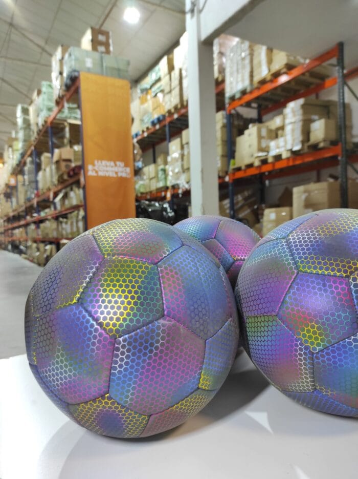 Balón de fútbol holográfico luminoso