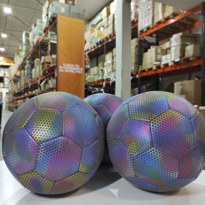 Balón de fútbol holográfico luminoso