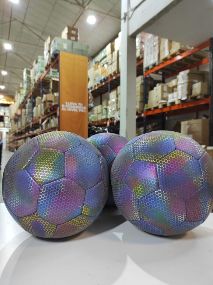 Balón de fútbol holográfico luminoso