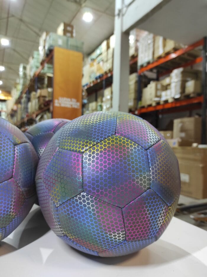 Balón de fútbol holográfico luminoso