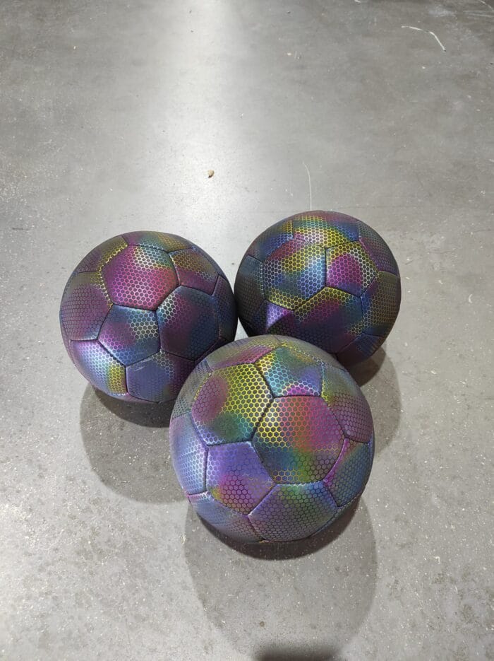Balón de fútbol holográfico luminoso