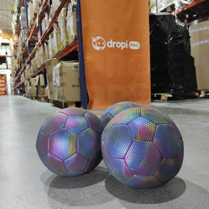 Balón de fútbol holográfico luminoso