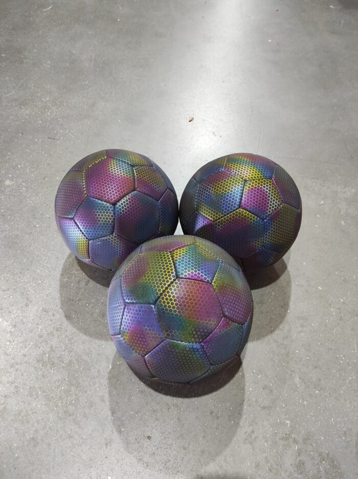 Balón de fútbol holográfico luminoso