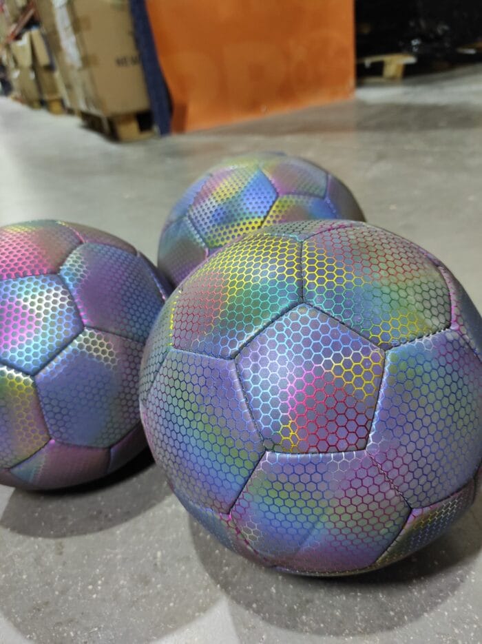 Balón de fútbol holográfico luminoso