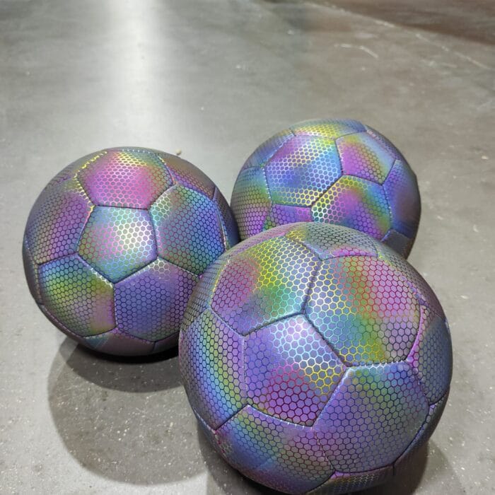 Balón de fútbol holográfico luminoso