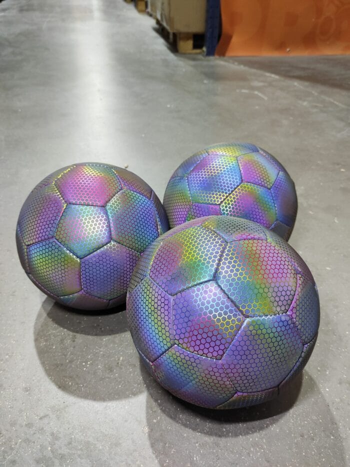 Balón de fútbol holográfico luminoso