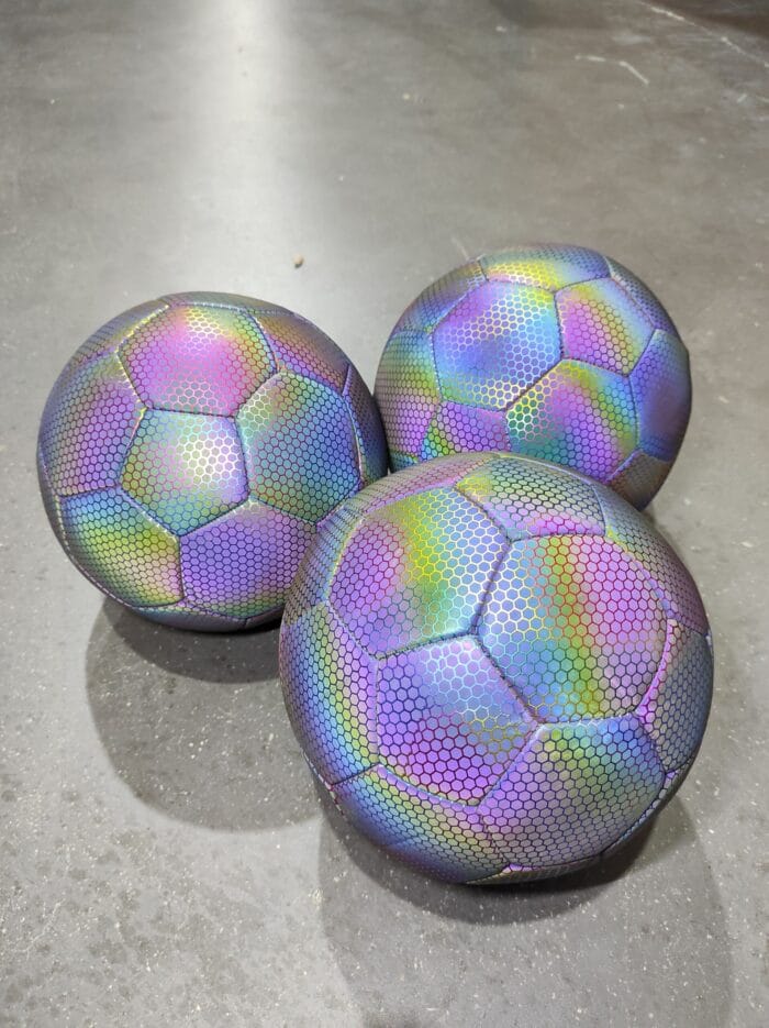 Balón de fútbol holográfico luminoso