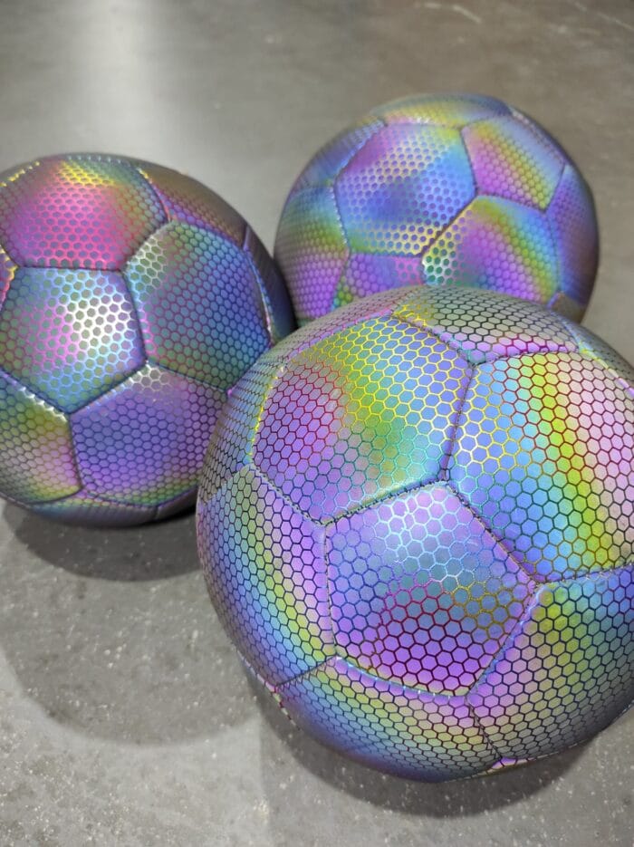 Balón de fútbol holográfico luminoso