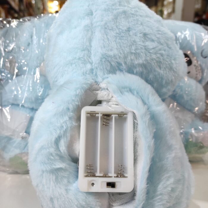 Peluche relajante para bebé que simula respiración ( nutria azul )