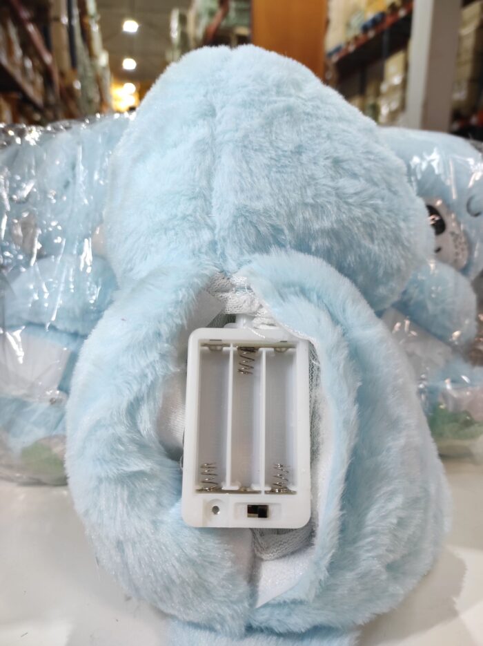 Peluche relajante para bebé que simula respiración ( nutria azul )